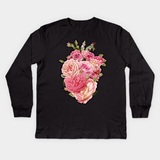 Mother’s Heart Roses by Tobe Fonseca Kids Long Sleeve T-Shirt